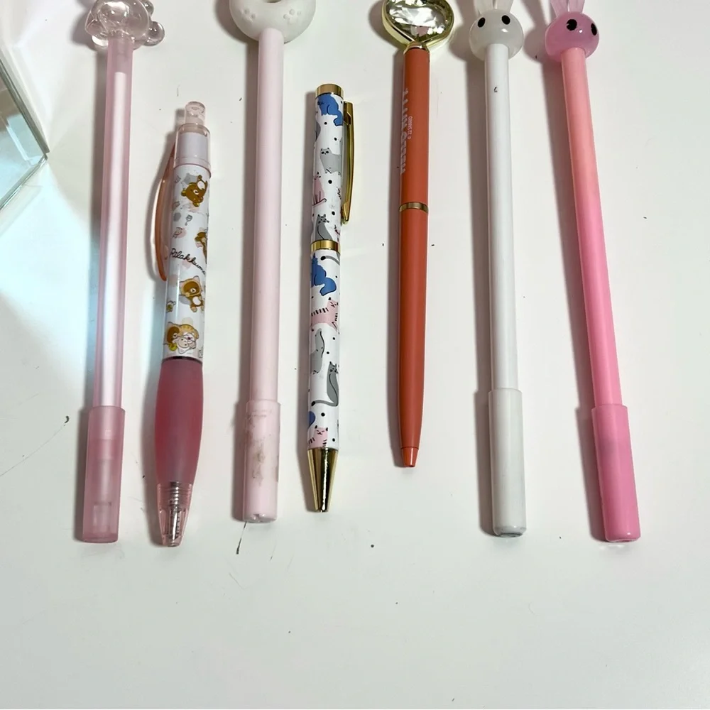 Y2K 2000s mcbling pink pastel pen bundle lot